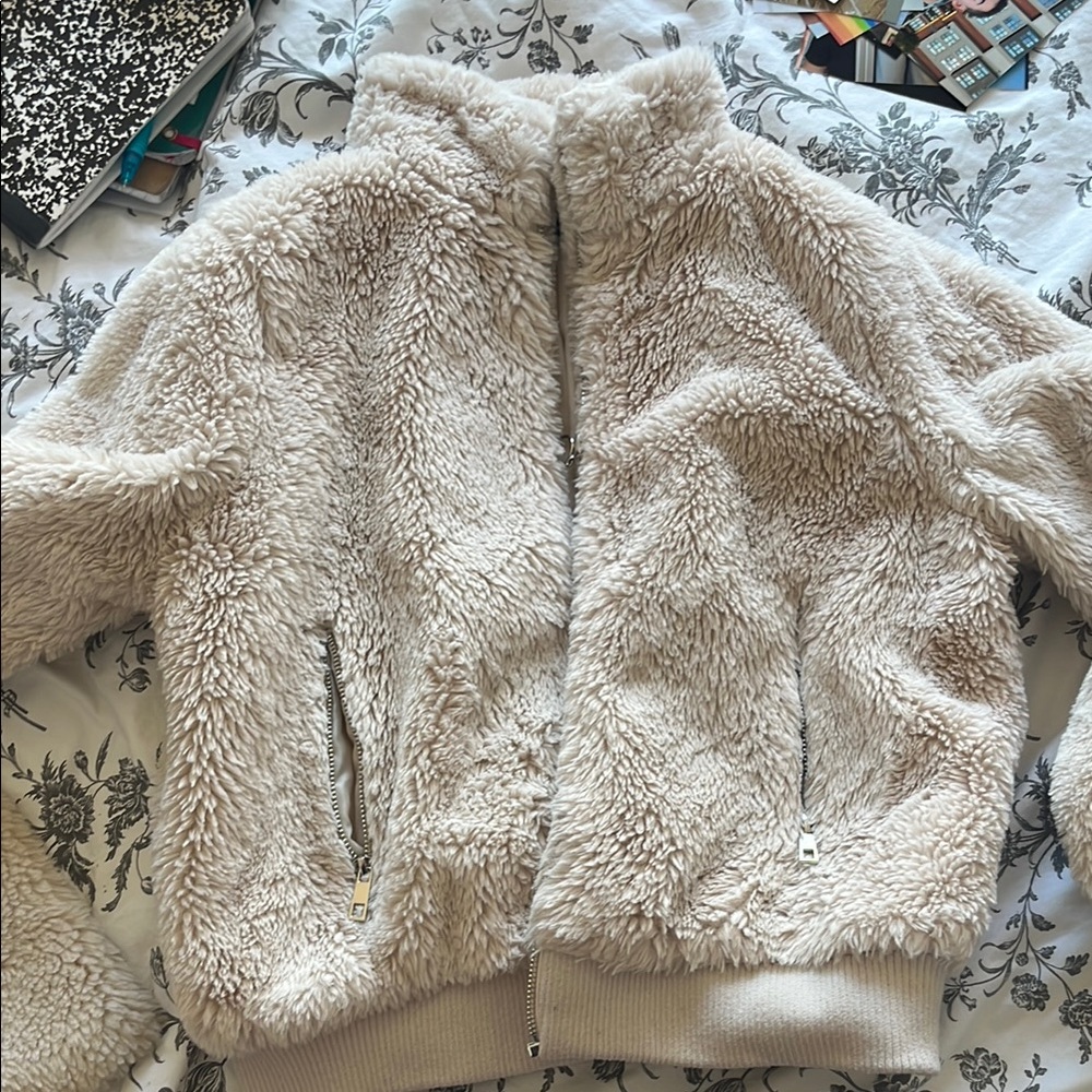 Cozy Cream Fleece Jacket